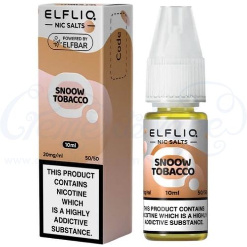 Snoow Tobacco ELFLIQ Nic Salts e-liquid by Elfbar